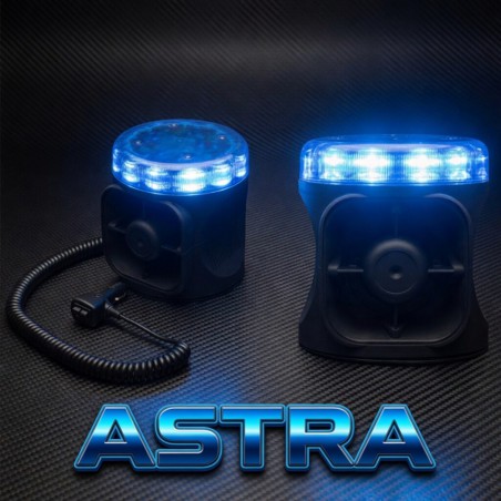 ROTATIVO LED MAGNÉTICO +200 KM/H CON SIRENA ASTRA