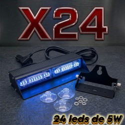 VIPER LANZADESTELLOS X24 LEDS DE 5W AZUL METÁLICO CE R10