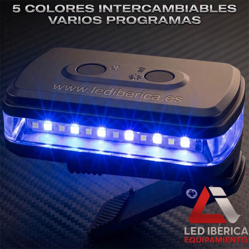 LUZ PERSONAL HOMBRERA RECARGABLE DE 5 COLORES USB-C