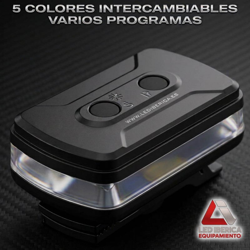 LUZ PERSONAL HOMBRERA RECARGABLE DE 5 COLORES USB-C