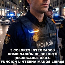 LUZ PERSONAL RECARGABLE DE 5 COLORES USB-C