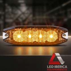 LUZ PERIMETRAL ULTRAPLANA TS-4 CE R65 ÁMBAR