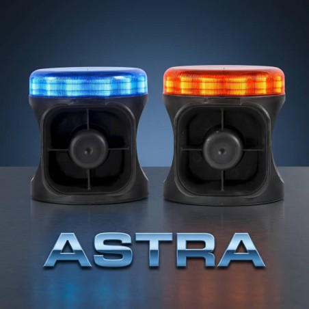 ROTATIVO LED MAGNÉTICO CON SIRENA ASTRA AZUL O ÁMBAR CE R65